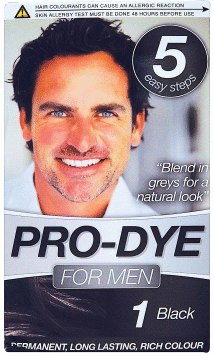 Professional Pro Dye - Men's Hair Colour - Black